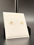 14K Gold 0.10 CT CZ Diamond Stud Earrings