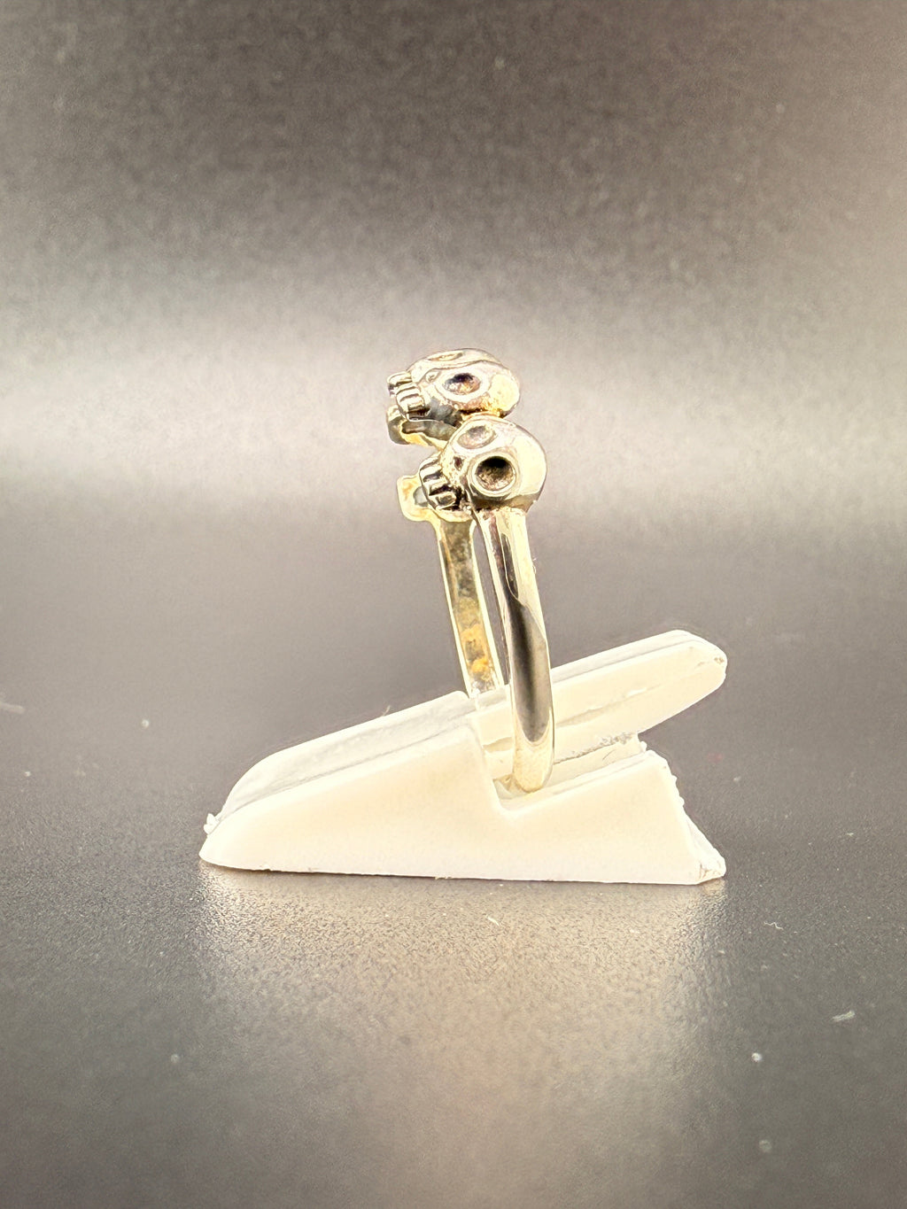 Sterling Silver 5 Skull Ring