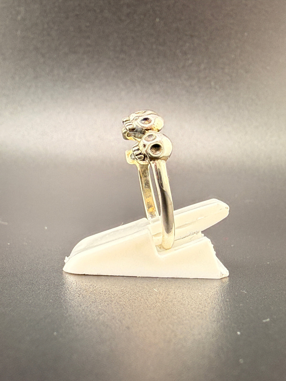 Sterling Silver 5 Skull Ring