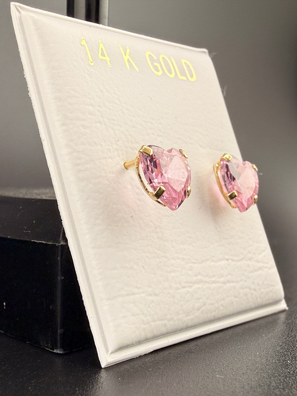 14K Gold 2CT CZ Diamond Stud Earrings