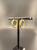 14K Solid Gold Hoop Earrings – Classic Lightweight Real Gold Hoops (2.2g)