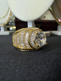 Stainless with CZ diamonds