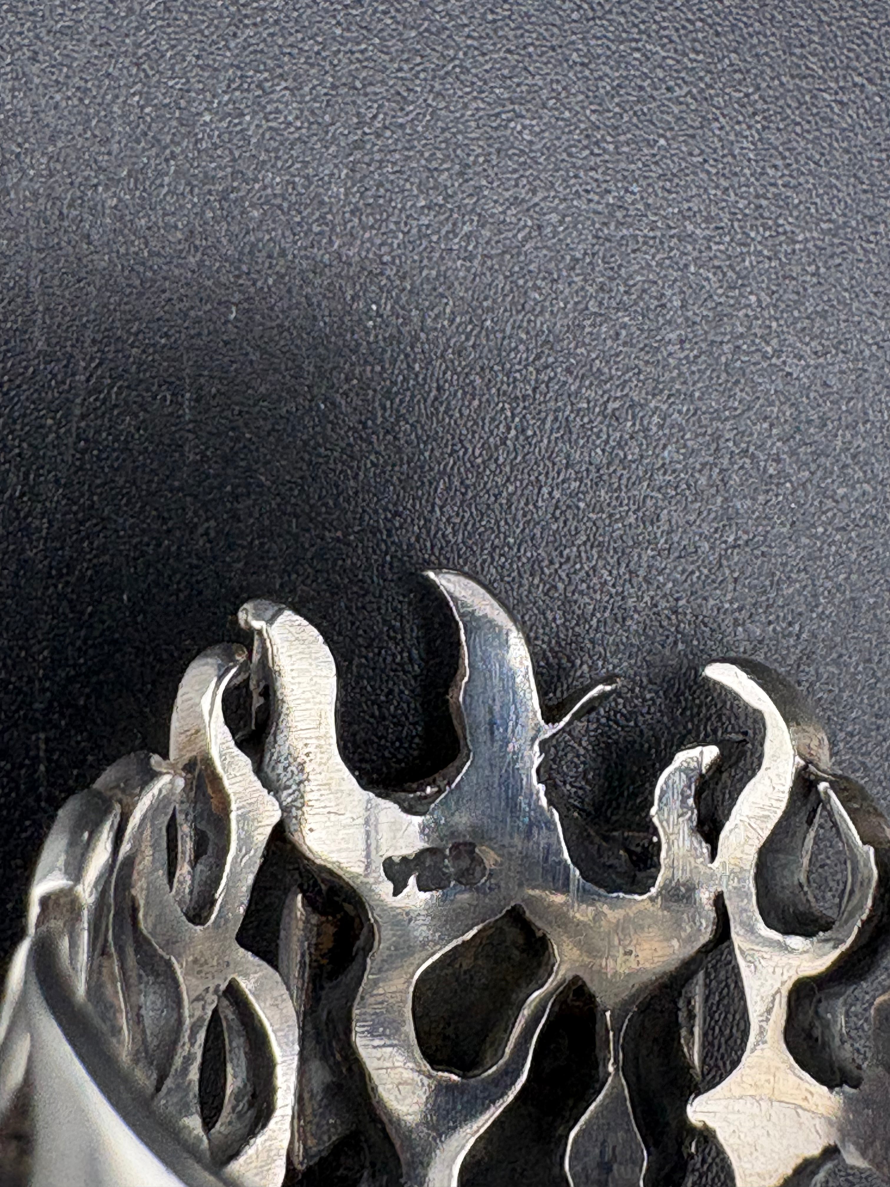 925 Sterling Silver West Coast Chopper Cross Ring
