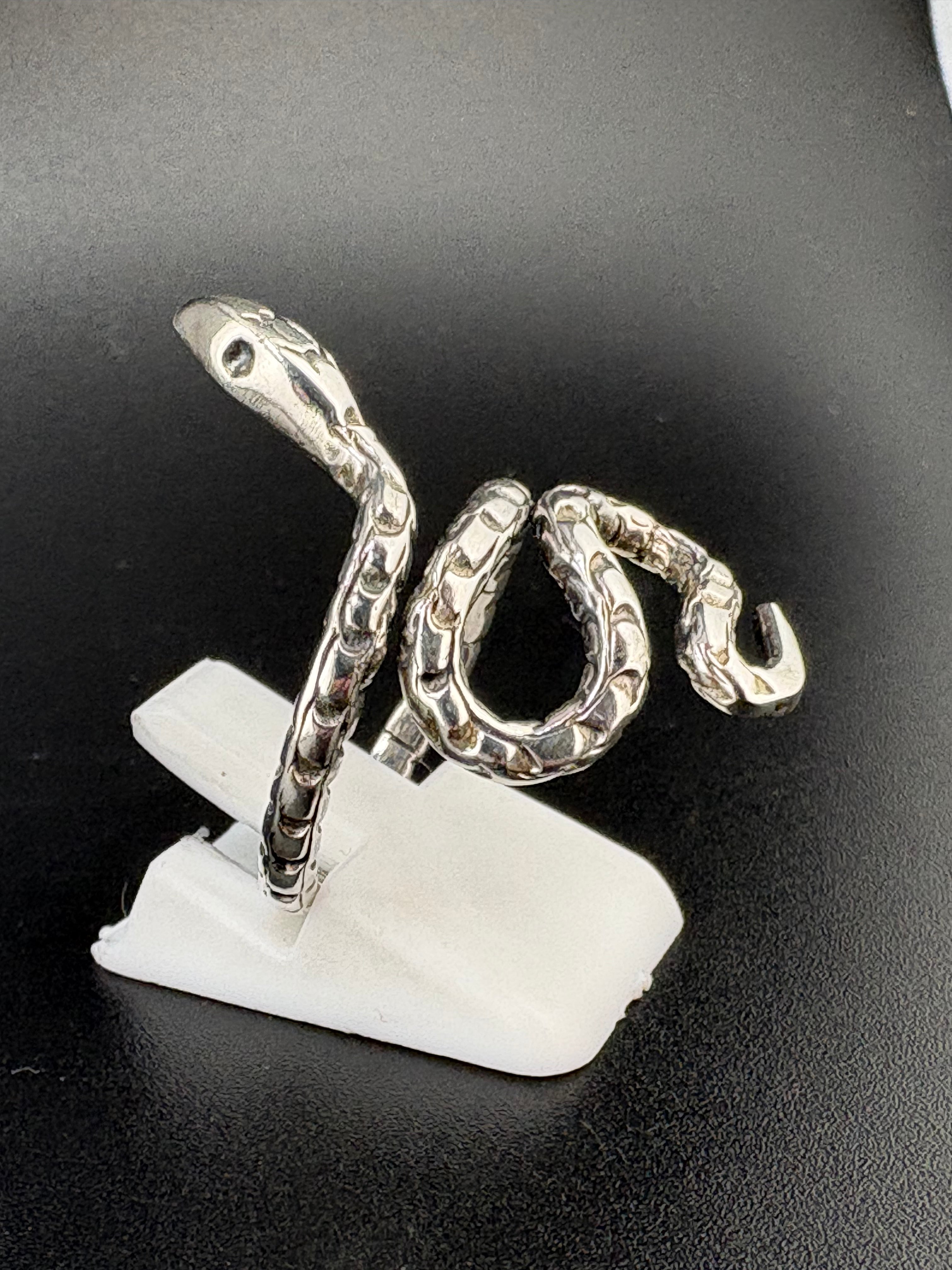 .925 Sterling Silver Snake Wrap Ring – 5.25g