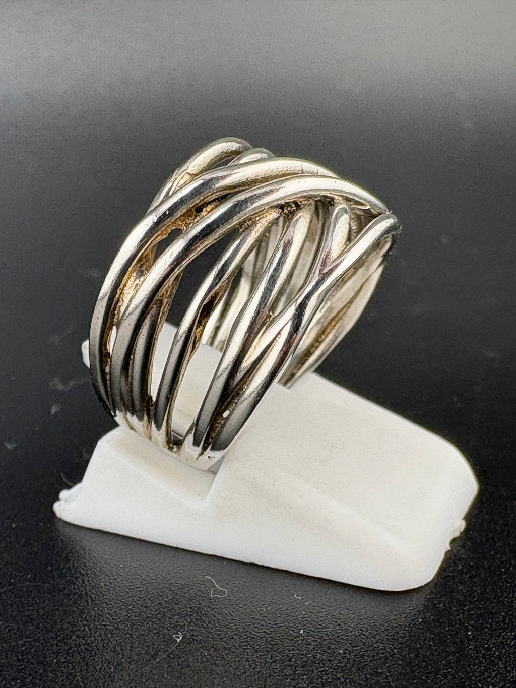 .925 Sterling Silver Woven Ring – 4.45g