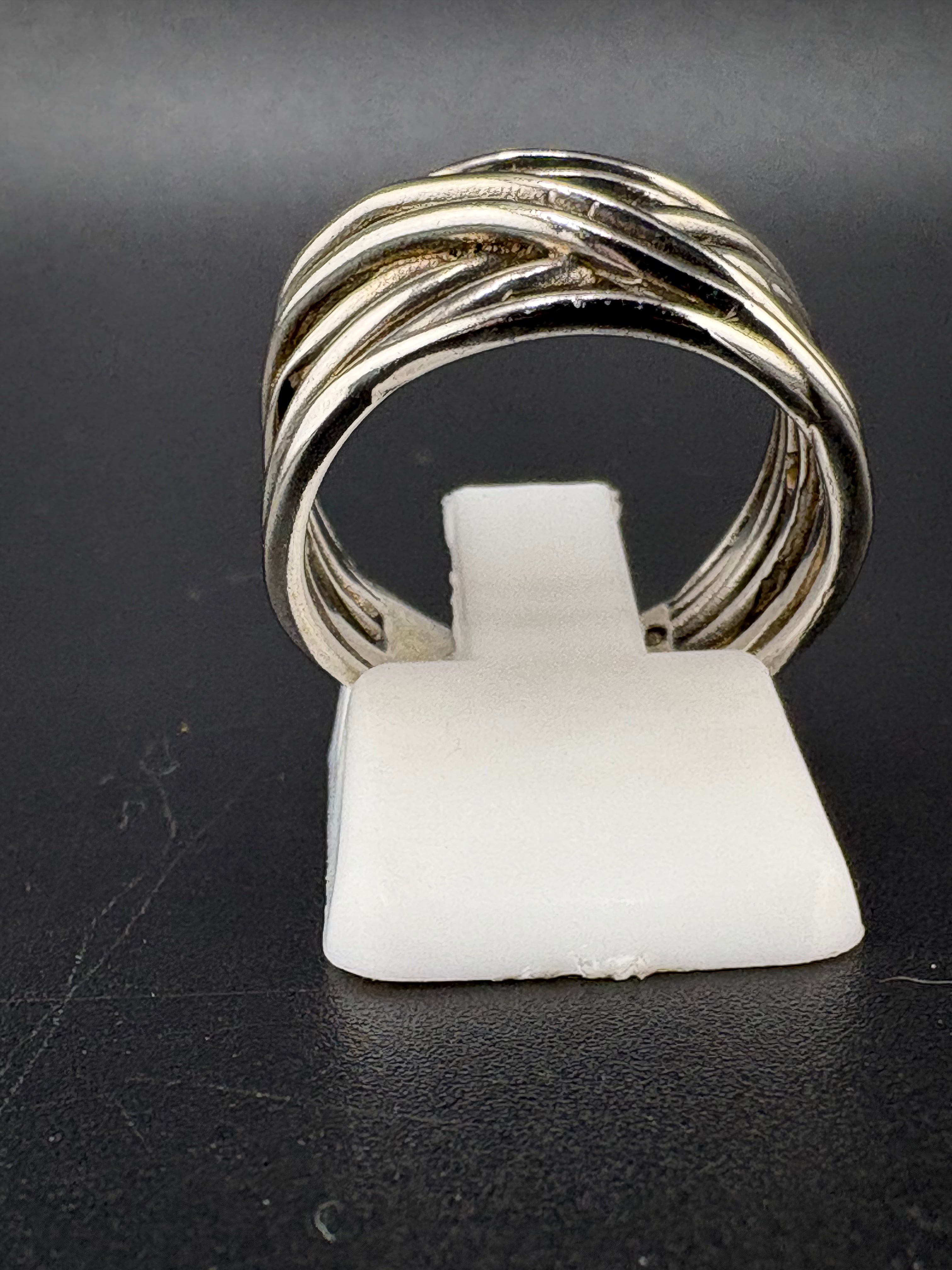 .925 Sterling Silver Woven Ring – 4.45g
