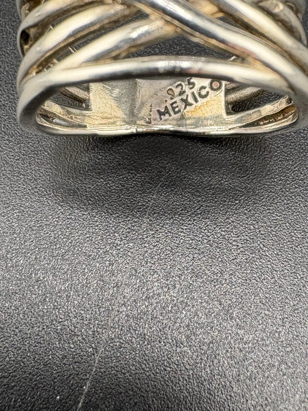 .925 Sterling Silver Woven Ring – 4.45g