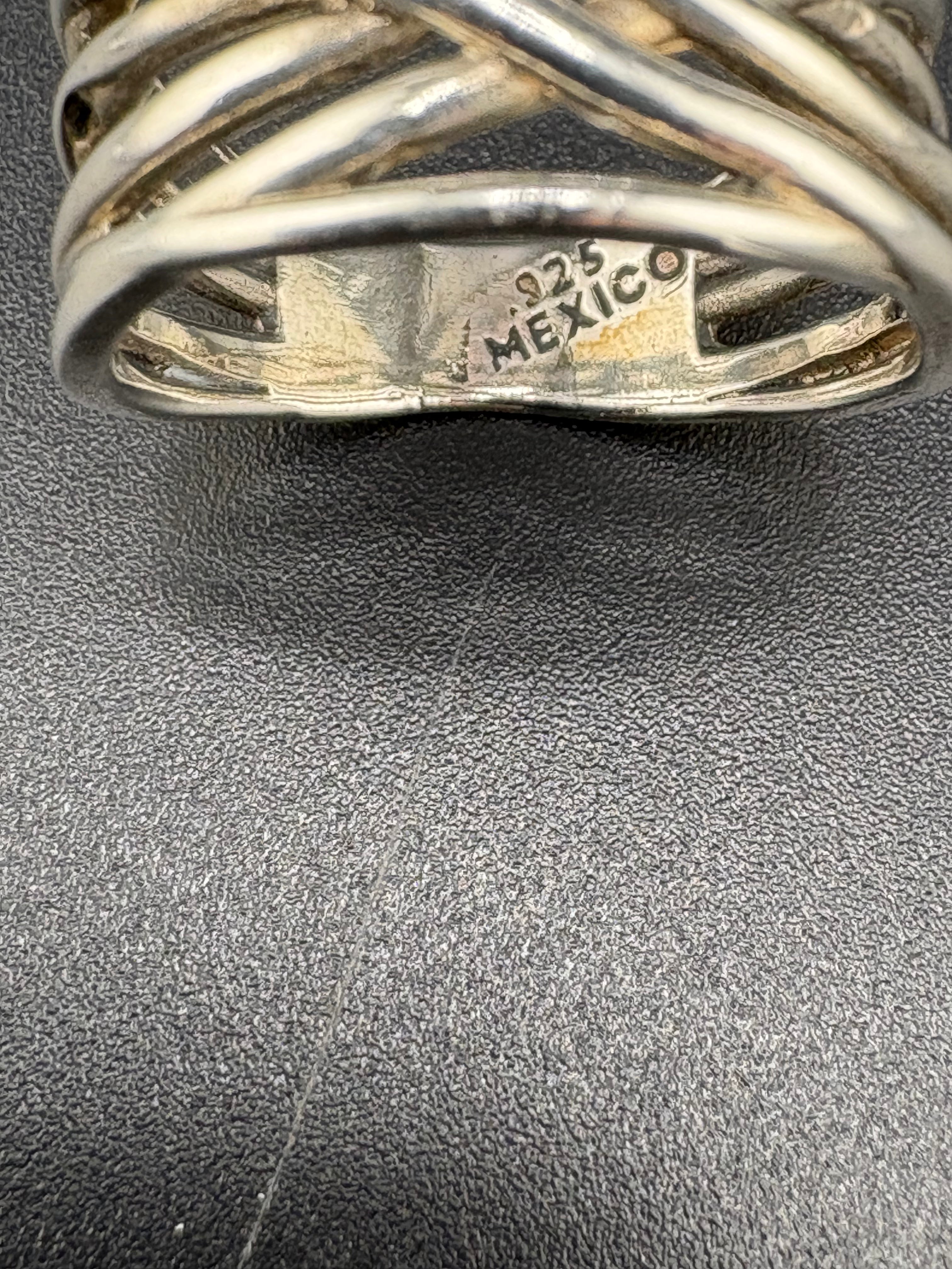 .925 Sterling Silver Woven Ring – 4.45g