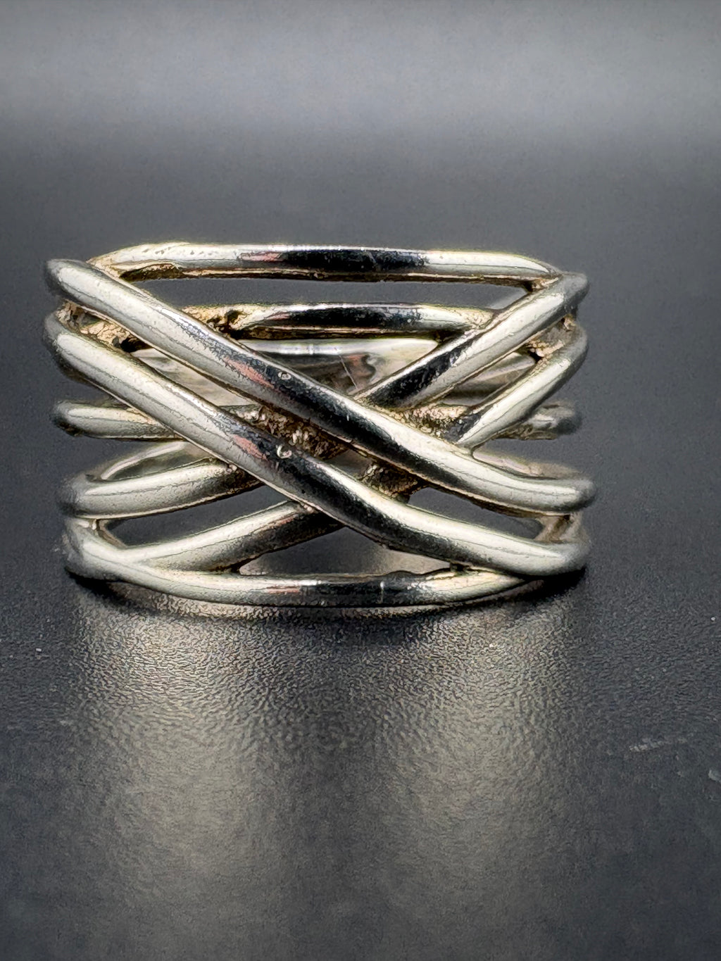 .925 Sterling Silver Woven Ring – 4.45g
