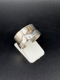 .925 Sterling Silver Moon & Mountain Ring – 5.73g – Size 8