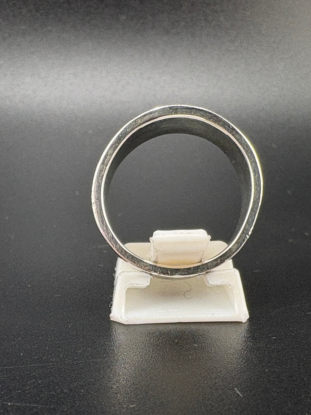 .925 Sterling Silver Textured Band Ring – 6.67g – Size 7