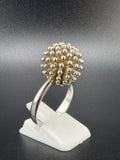 .925 Sterling Silver Firework Ball Ring – 9.67g – Size 8