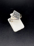 .925 Sterling Silver Celestial Moon & Star Ring – 2.29g – Size 6