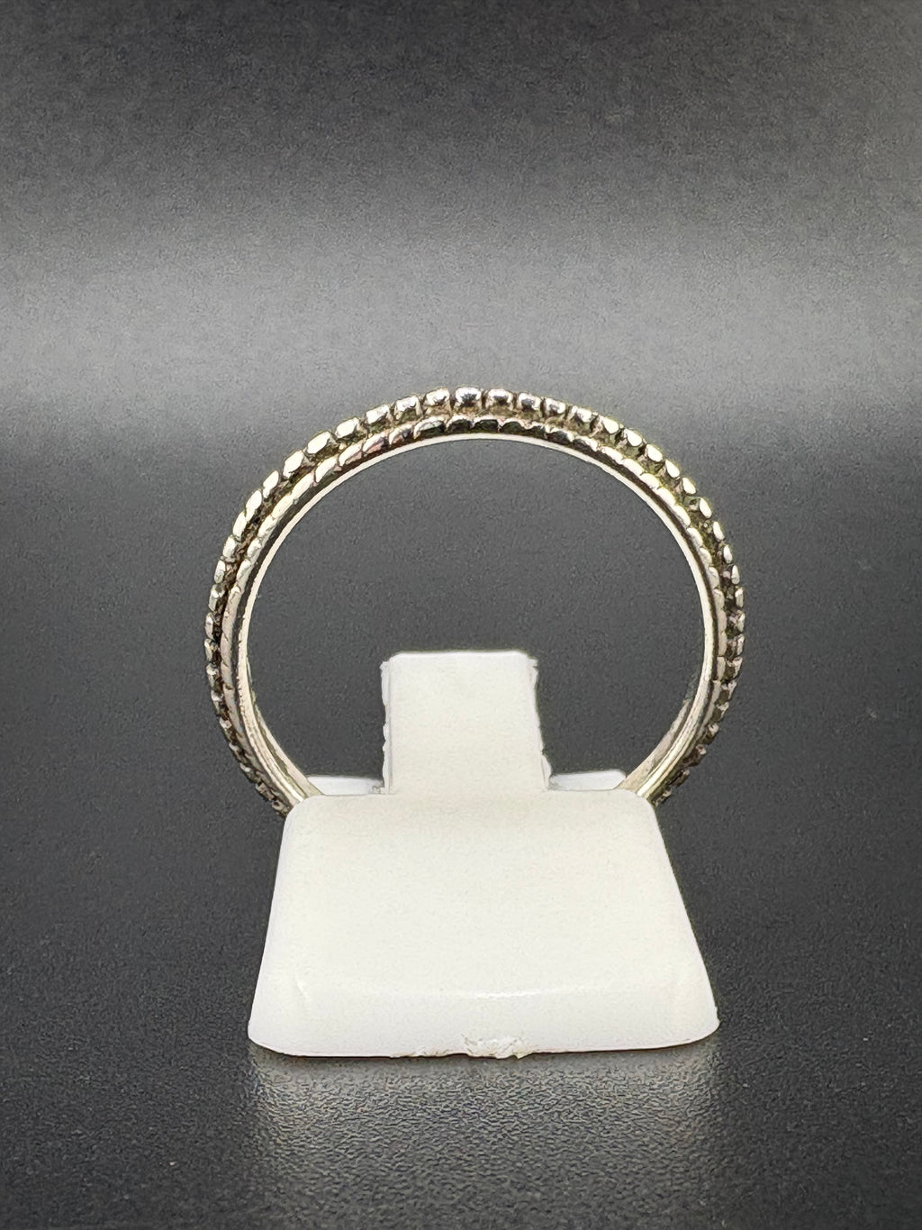 .925 Sterling Silver Textured Dainty Ring – 1.11g