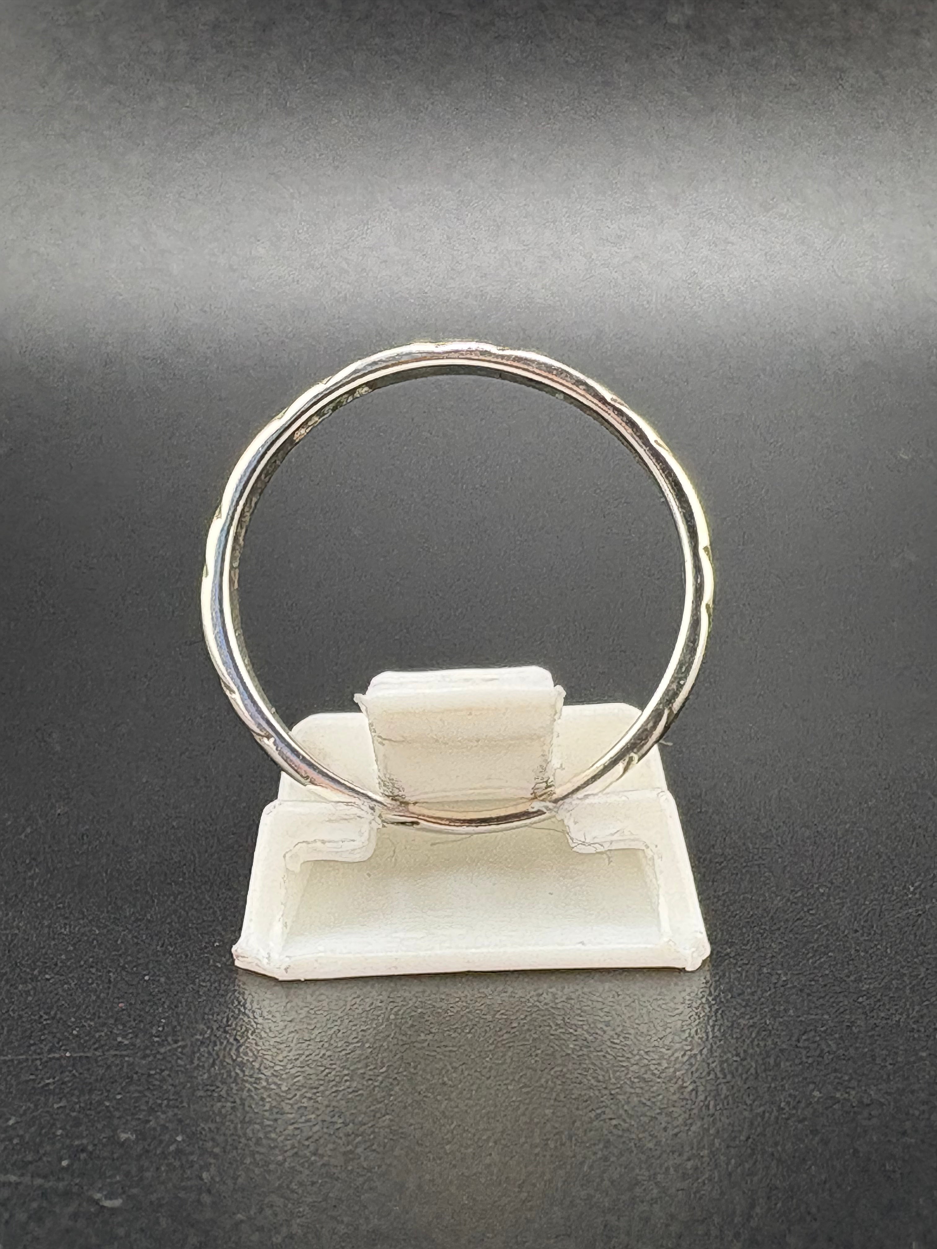 .925 Sterling Silver Textured Band Ring – 1.1g