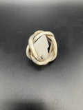 .925 Sterling Silver Woven Ring – 15g – Size 10