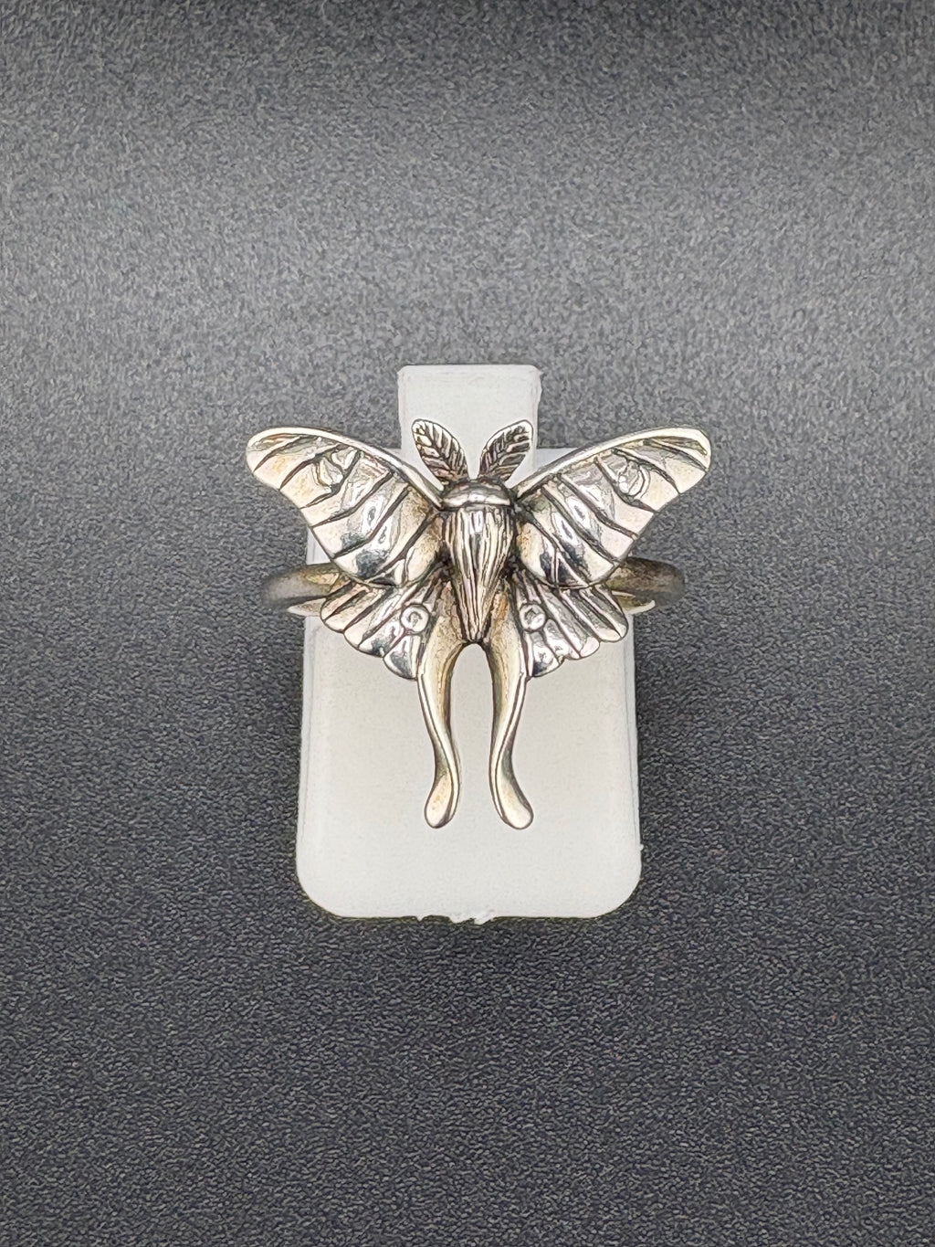 .925 Sterling Silver Moth Ring – 4.71g – Size 5