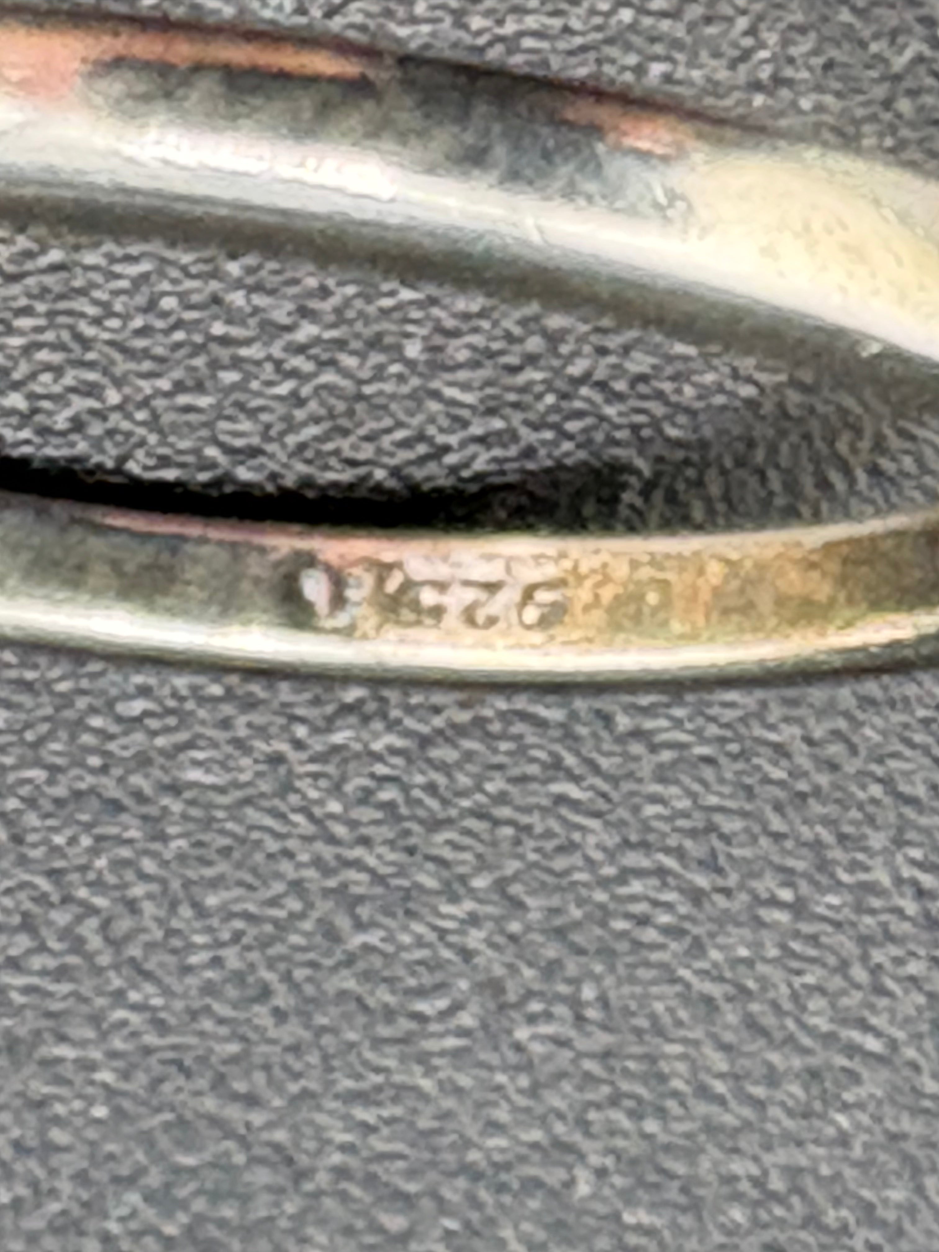 .925 Sterling Silver Moth Ring – 4.71g – Size 5