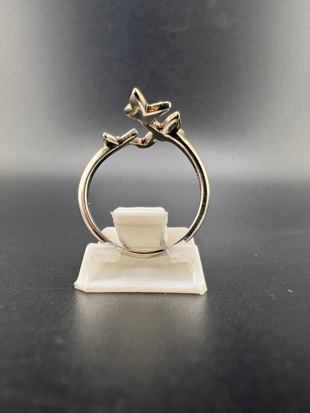 .925 Sterling Silver Butterfly Ring – 2.09g – Size 7.5 Adjustable