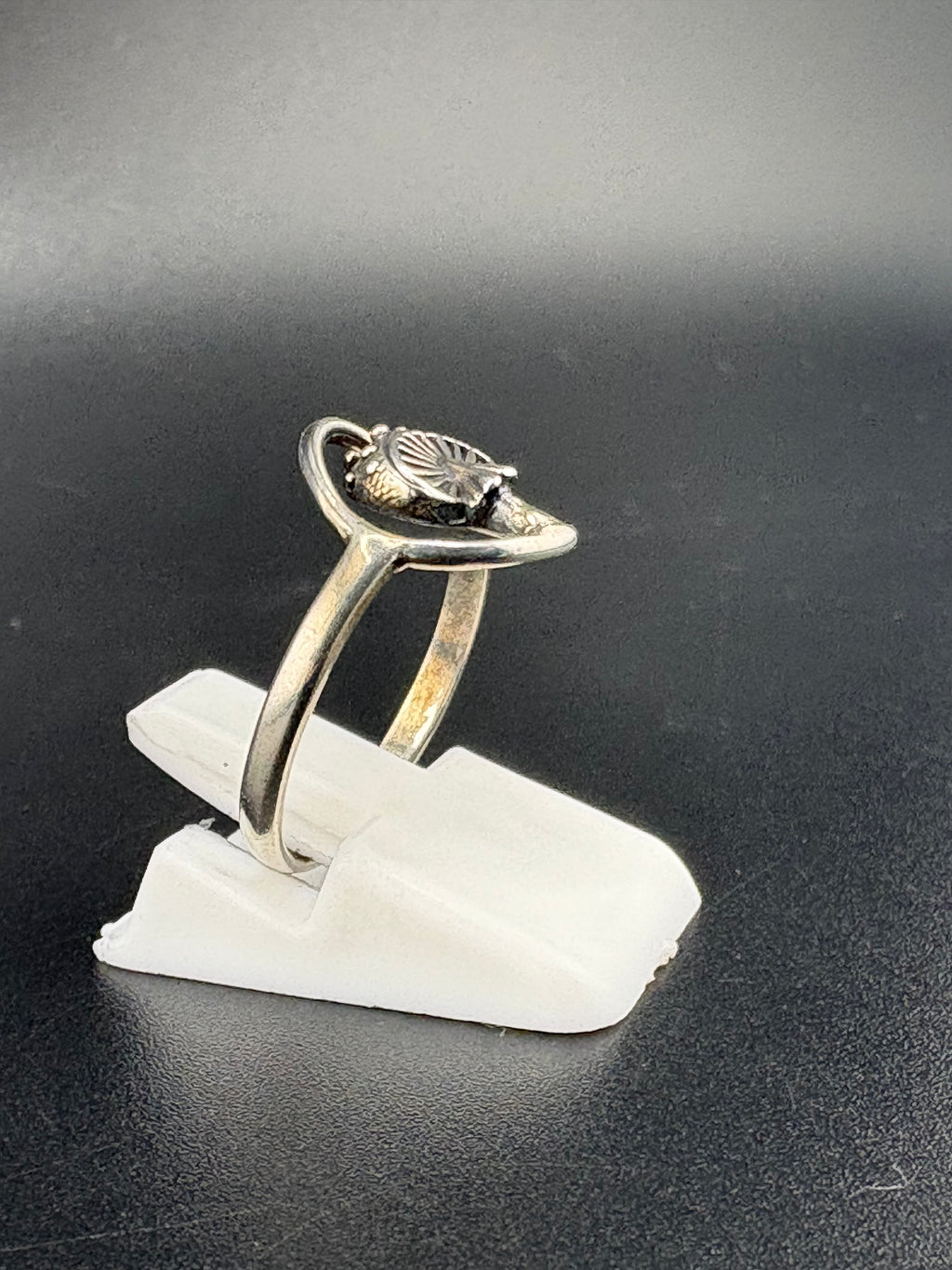 .925 Sterling Silver Mushroom Ring – 1.75g – Size 6
