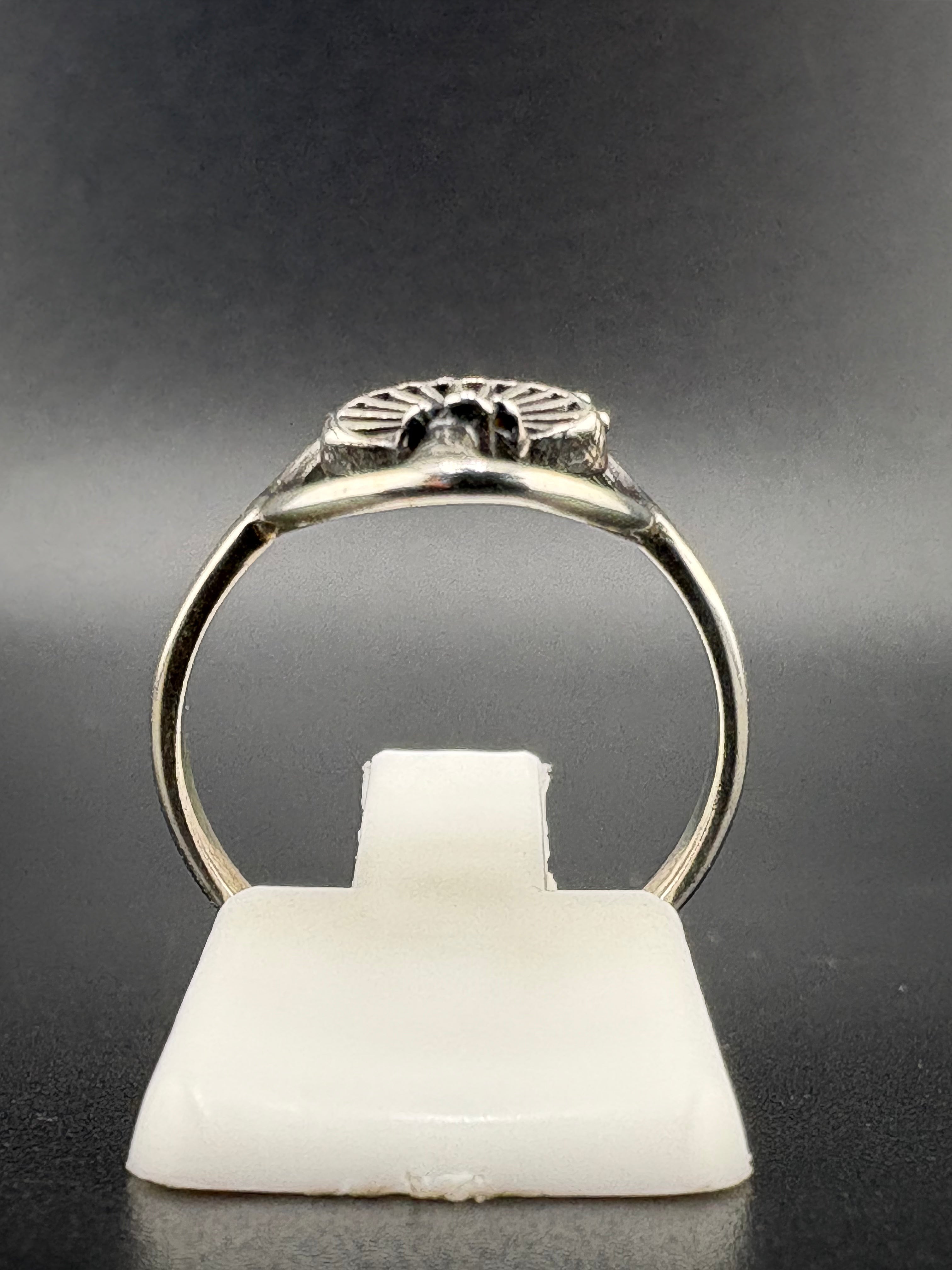 .925 Sterling Silver Mushroom Ring – 1.75g – Size 6