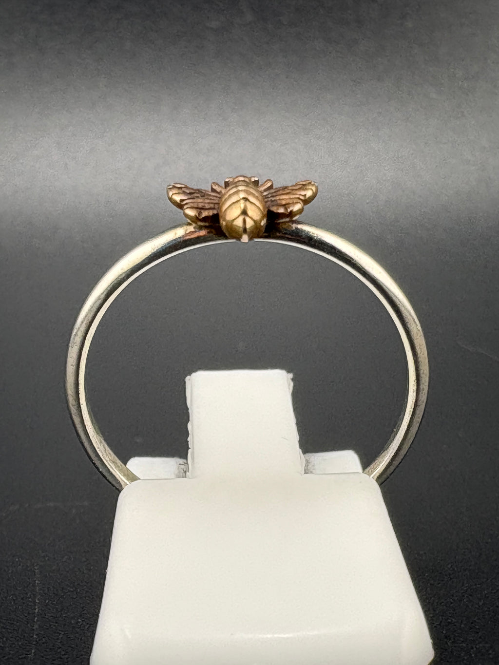 .925 Sterling Silver Bumblebee Ring – 1g – Size 7