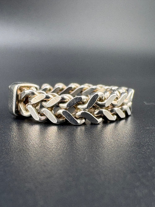 .925 Sterling Silver Chain Link Ring – 6.6g