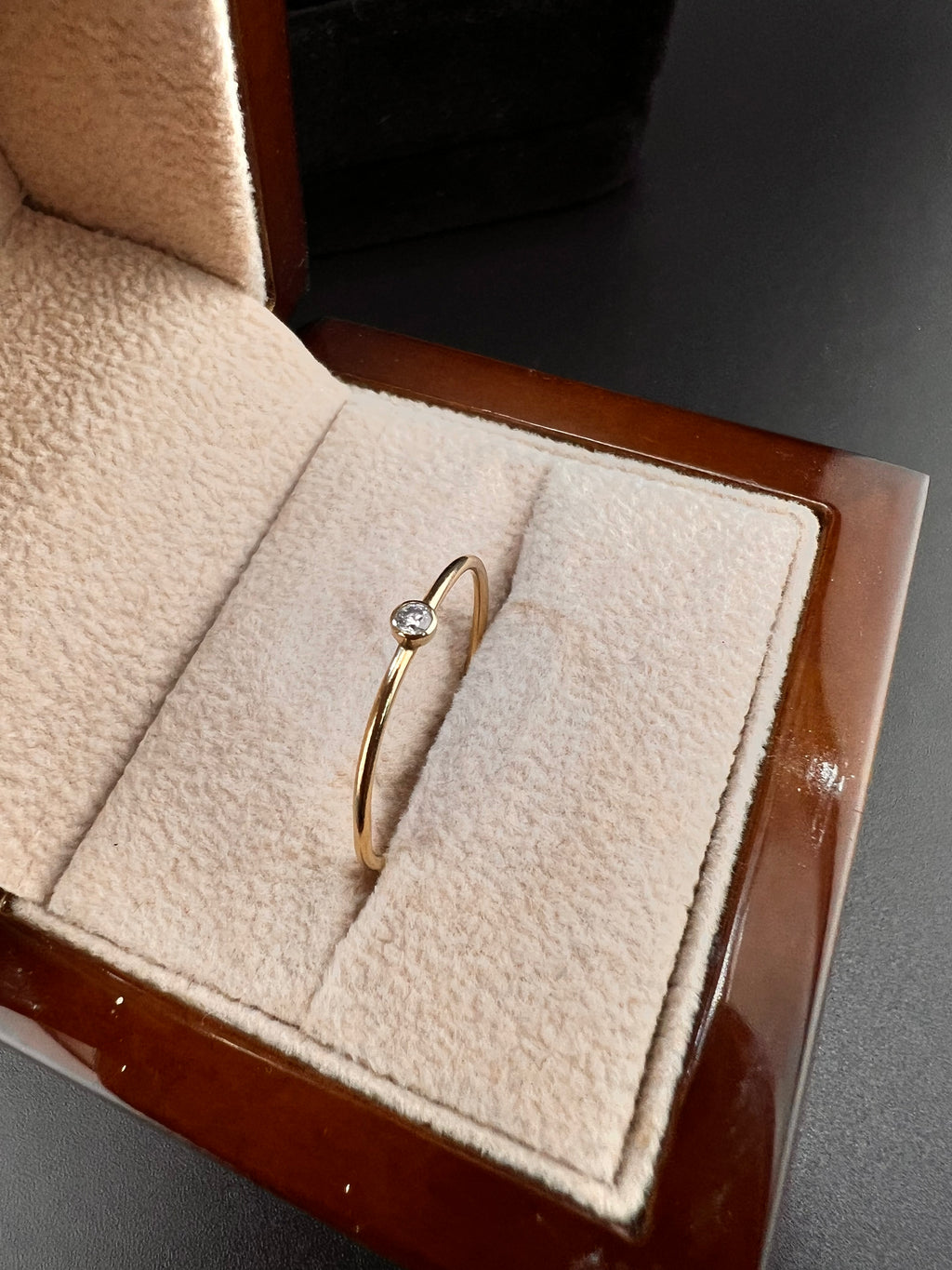 14K Gold Diamond Ring – Size 8 | Fine Gold Jewelry