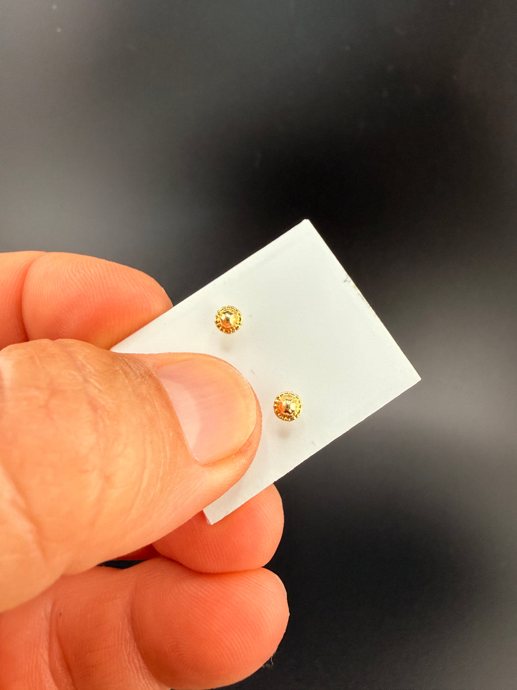 14K Gold Baby Blue Heart Earrings – Real Gold Heart Studs | Jewelry Connect Wholesale Price