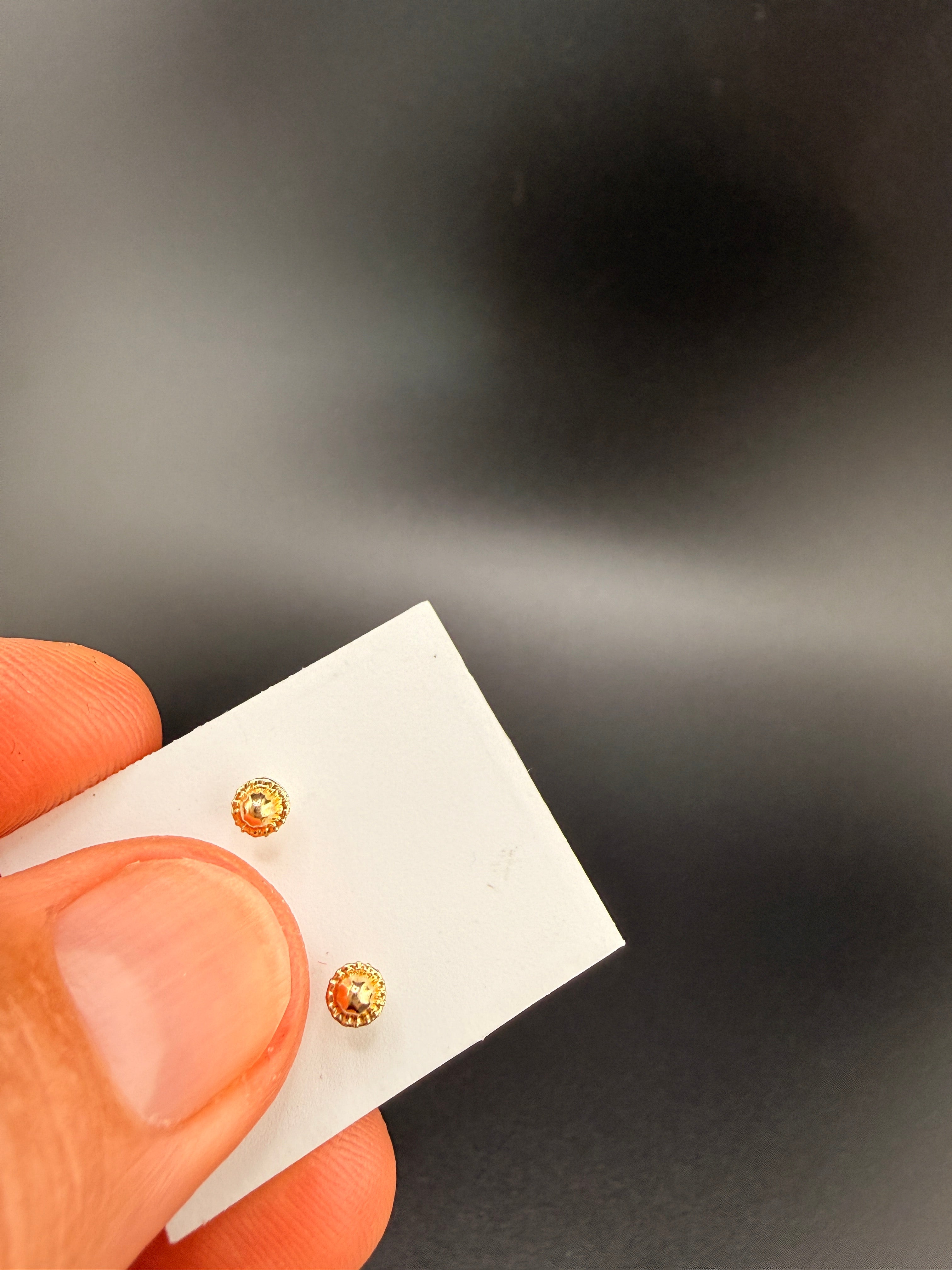 14K Gold Navy Blue Cloverleaf Earrings – Luxury Clover Stud Earrings | Jewelry Connect Wholesale Price