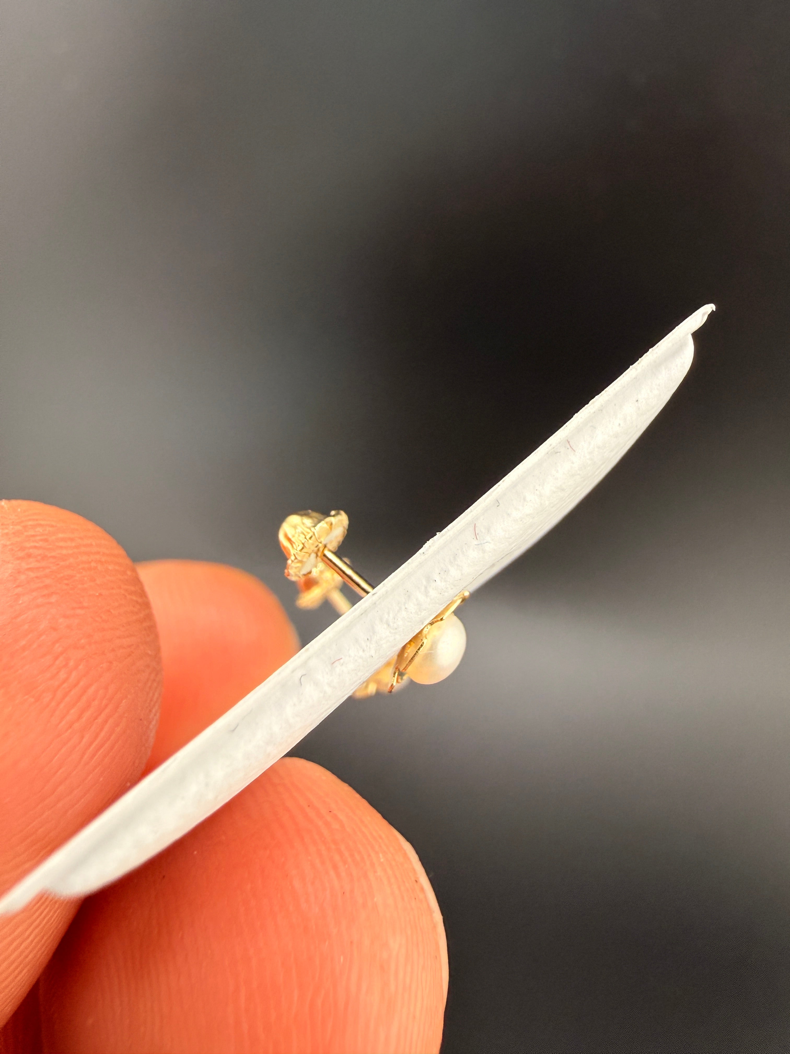 14K Gold Pearl Flower Earrings – Elegant Freshwater Pearl Floral Stud Earrings | Jewelry Connect