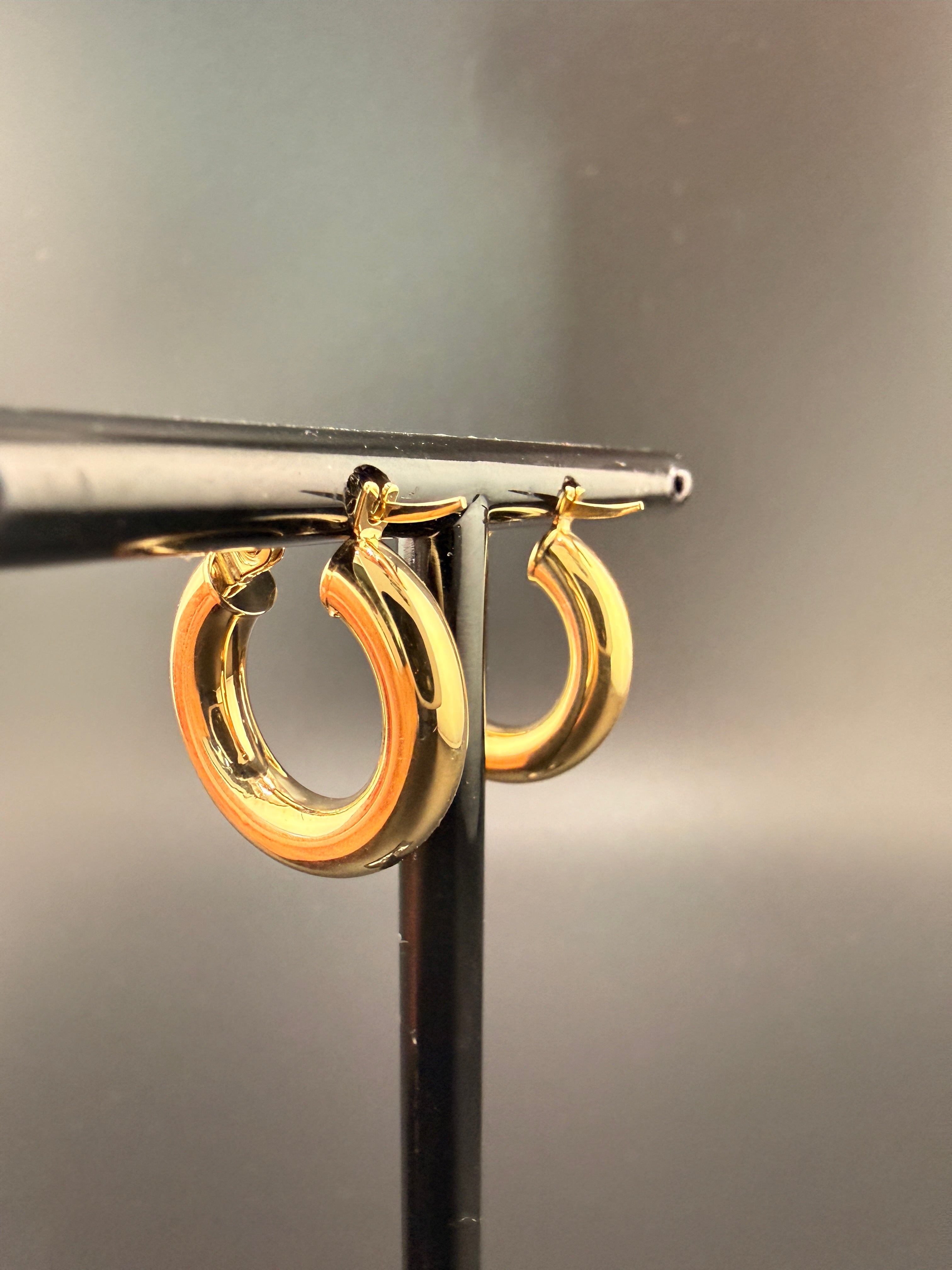 14K Solid Gold Hoop Earrings – 1.90 Grams Real Gold Hoops | Wholesale Jewelry Price