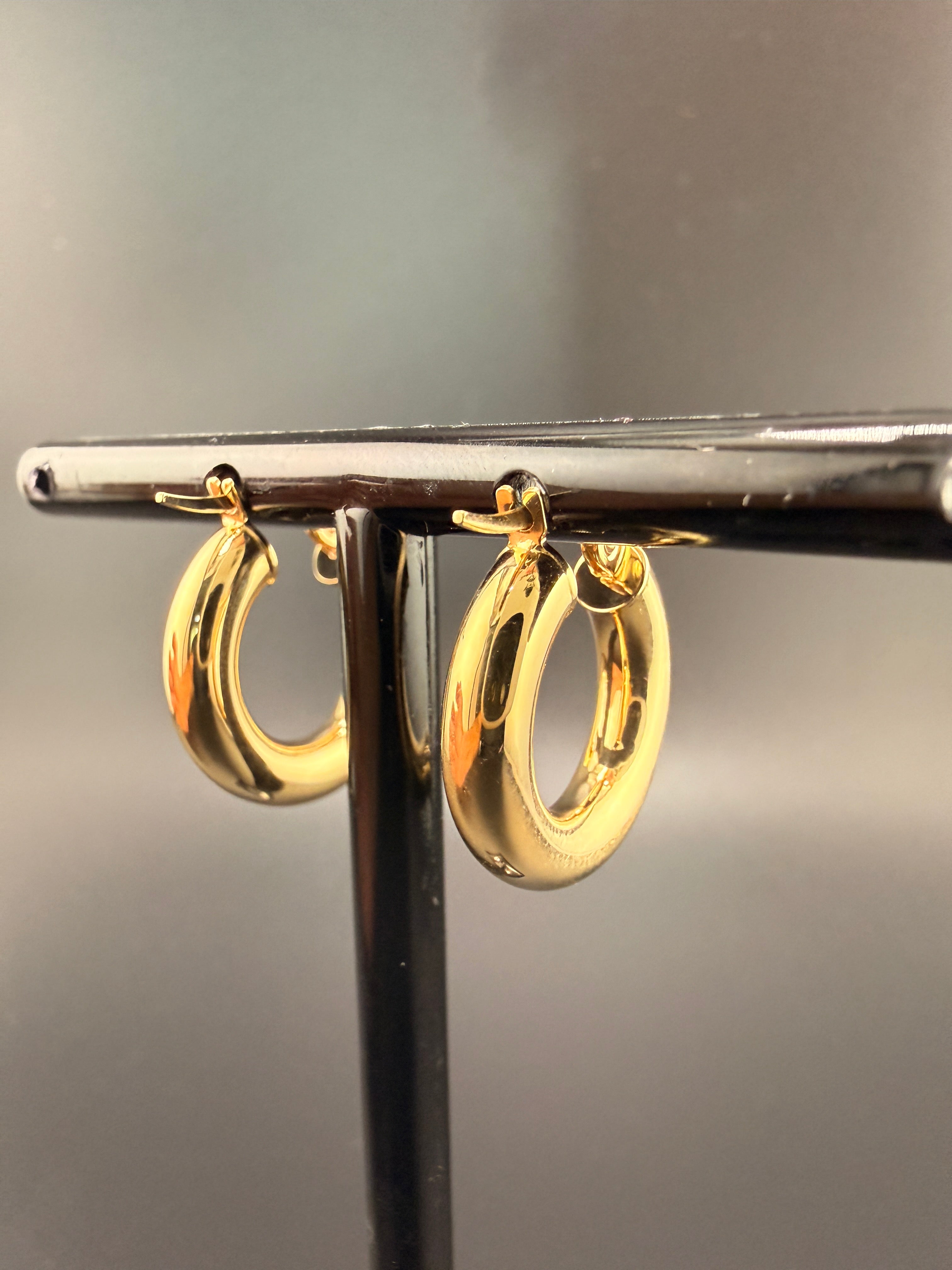 14K Solid Gold Hoop Earrings – 1.90 Grams Real Gold Hoops | Wholesale Jewelry Price