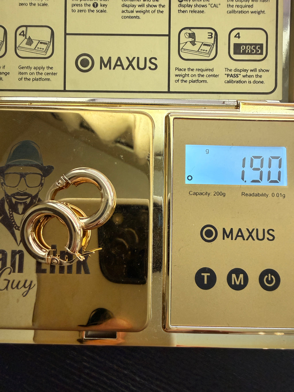 14K Solid Gold Hoop Earrings – 1.90 Grams Real Gold Hoops | Wholesale Jewelry Price