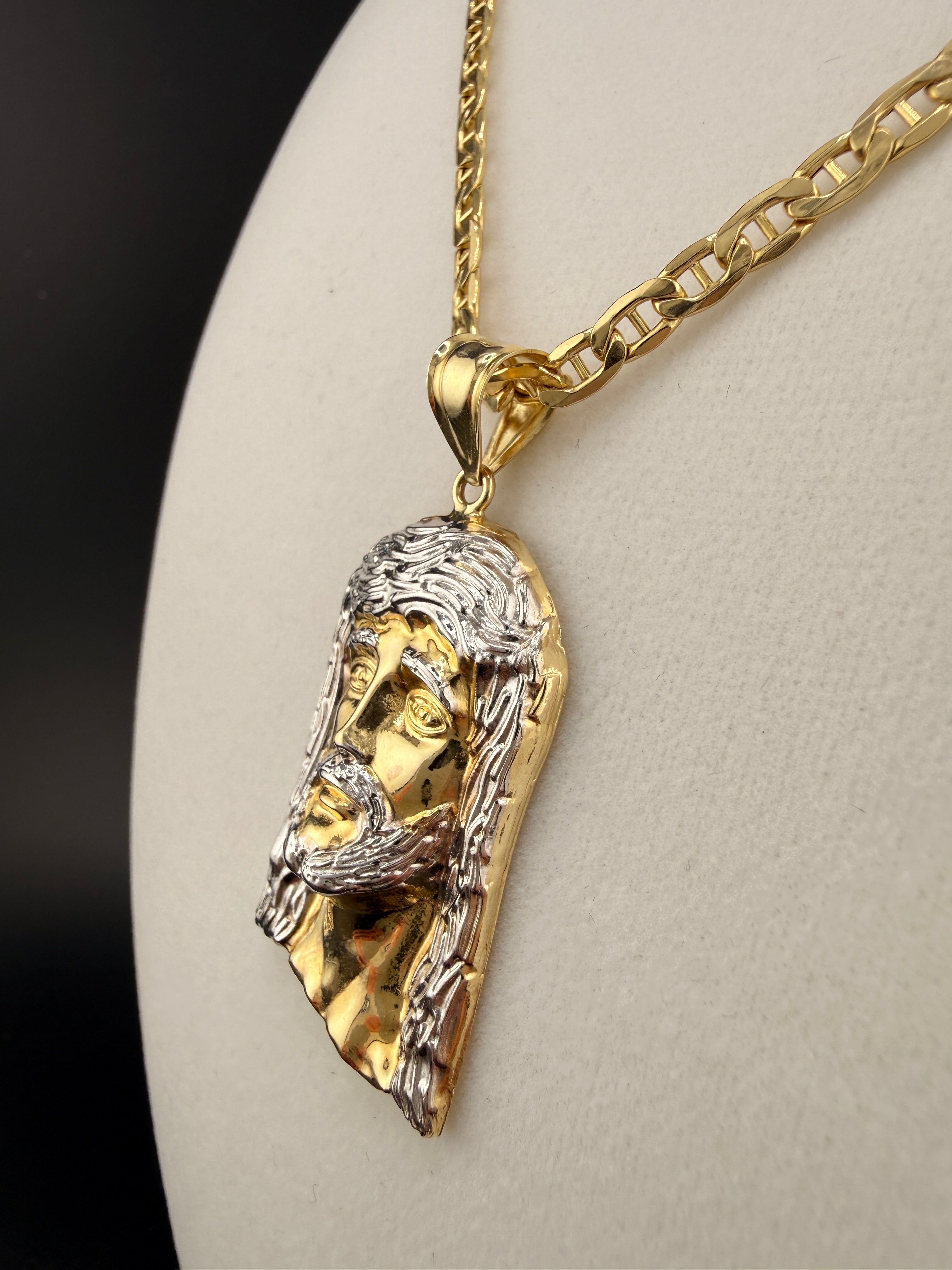 14K Gold Jesus Pendant – 4.61g Solid Gold Religious Charm | Wholesale Price Luxury Pendant | Jewelry Connect