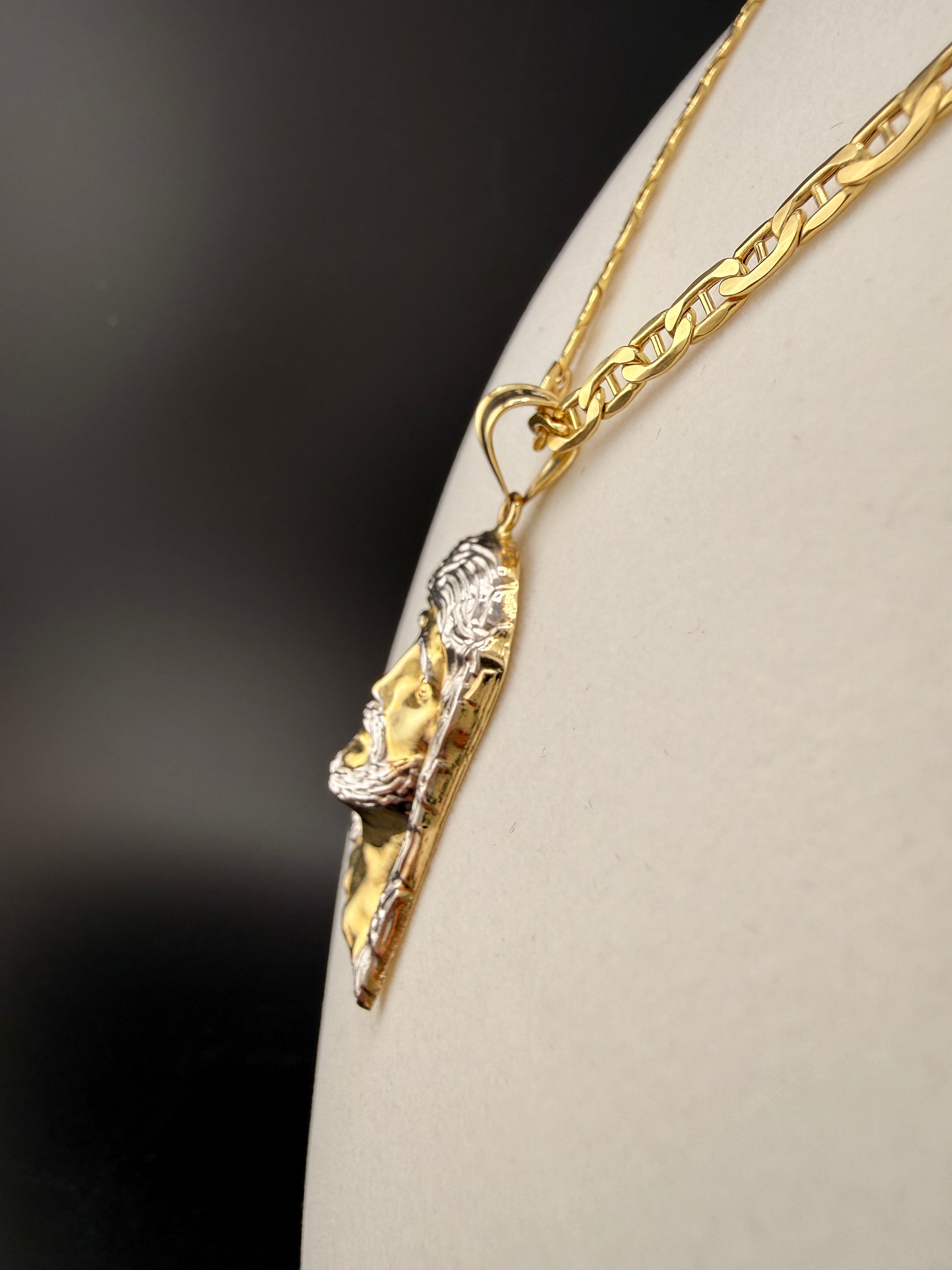 14K Gold Jesus Pendant – 4.61g Solid Gold Religious Charm | Wholesale Price Luxury Pendant | Jewelry Connect