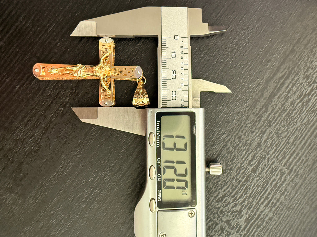 14K Gold Jesus on the Cross Pendant – 7.34 Grams Solid Gold Crucifix | Jewelry Connect