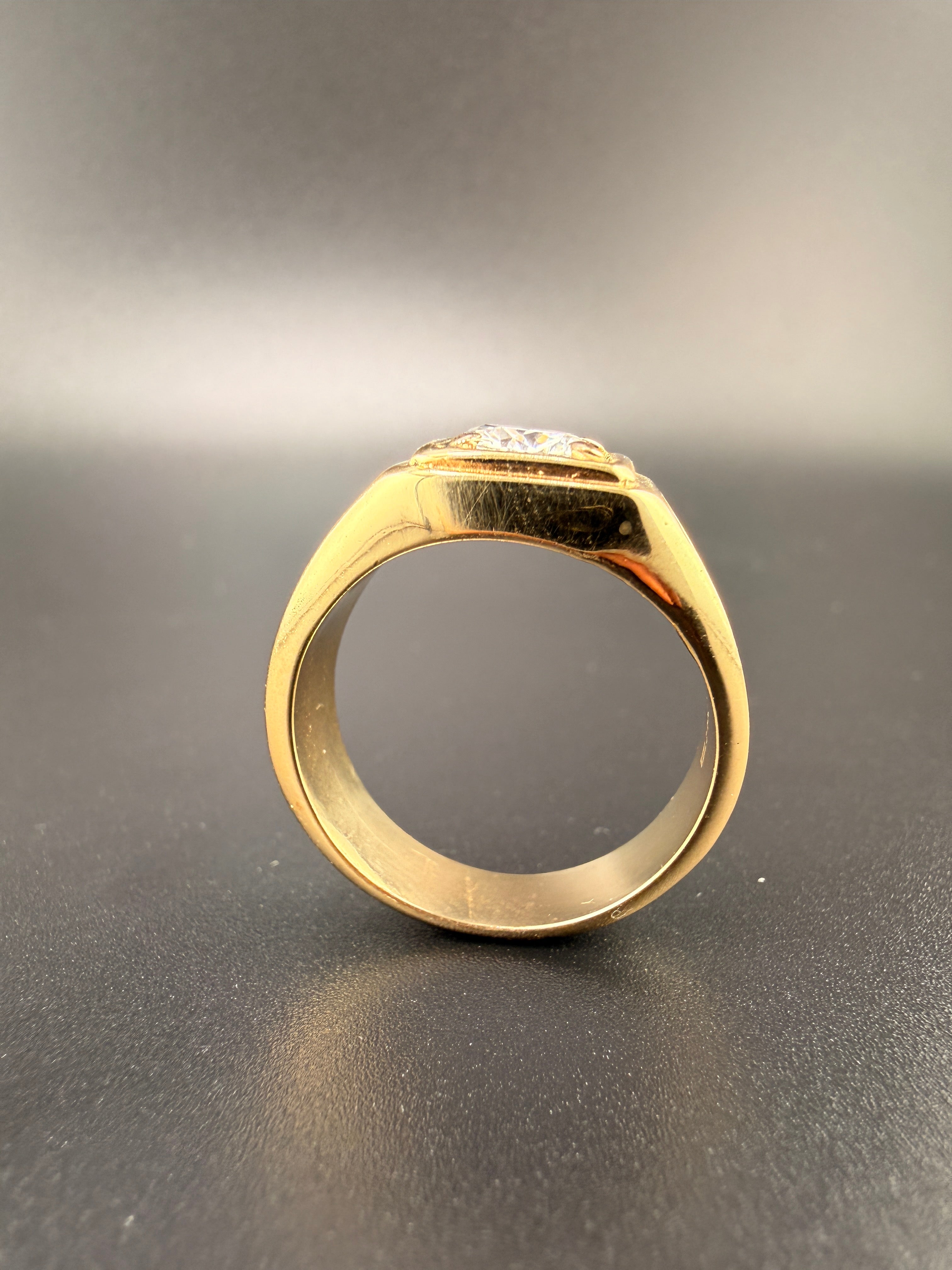 Solid 14K Gold  Men's Ring| 10 Grams | Size 9.5 | Luxury Men's Statement Ring