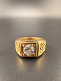Solid 14K Gold  Men's Ring| 10 Grams | Size 9.5 | Luxury Men's Statement Ring