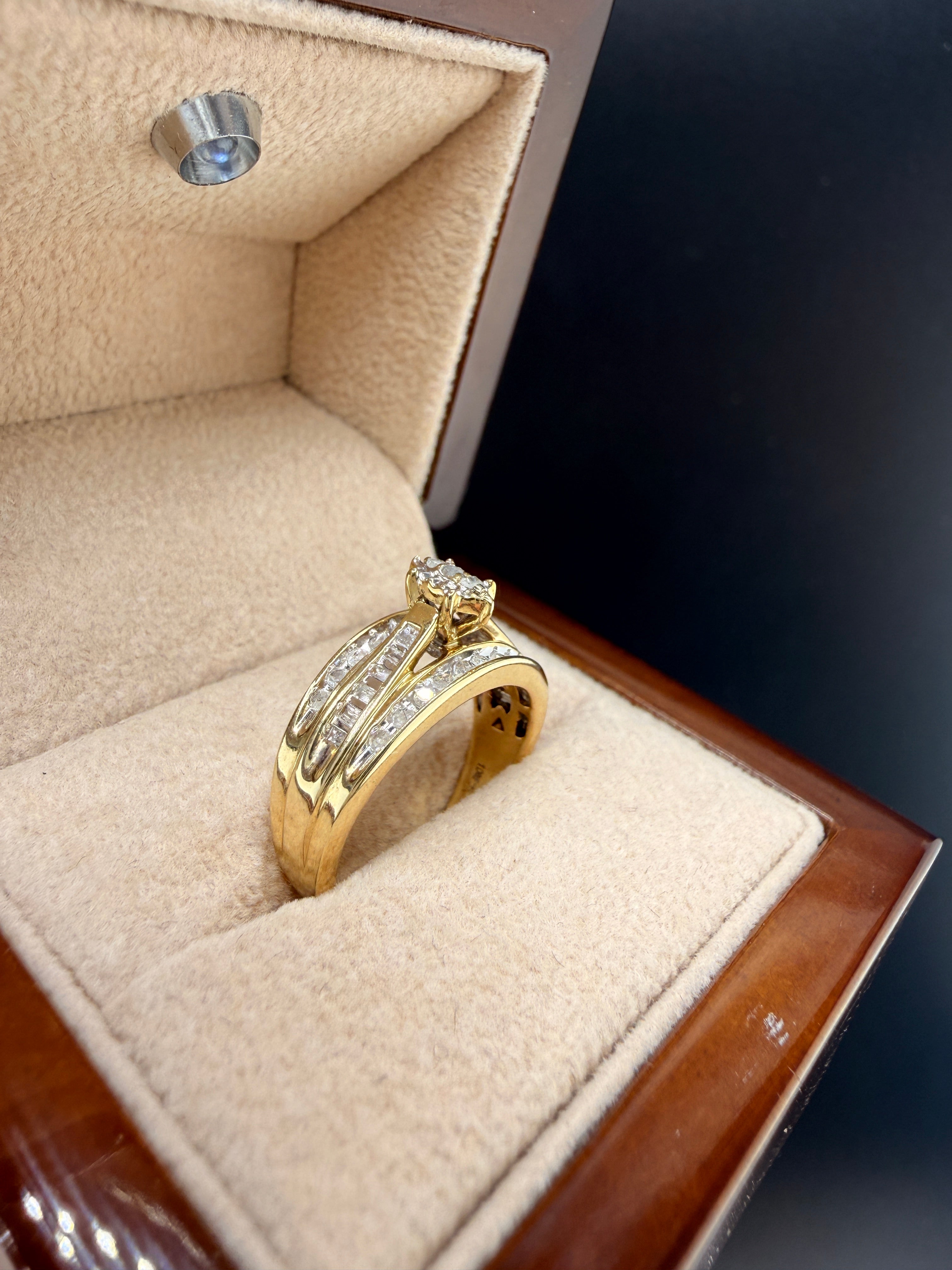 2.5 Carat Natural Diamond Engagement Ring – 10K Gold | Size 6
