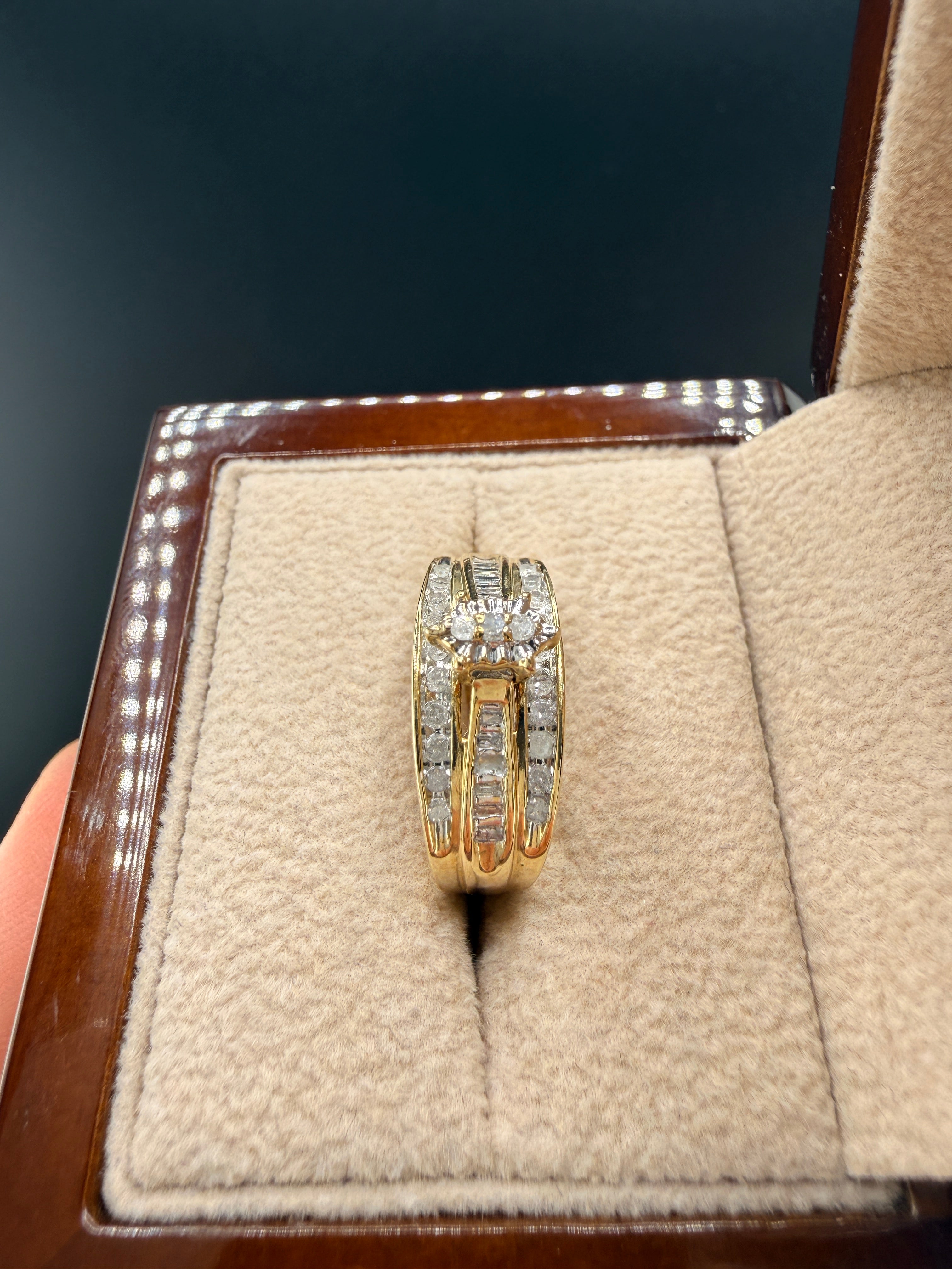 2.5 Carat Natural Diamond Engagement Ring – 10K Gold | Size 6