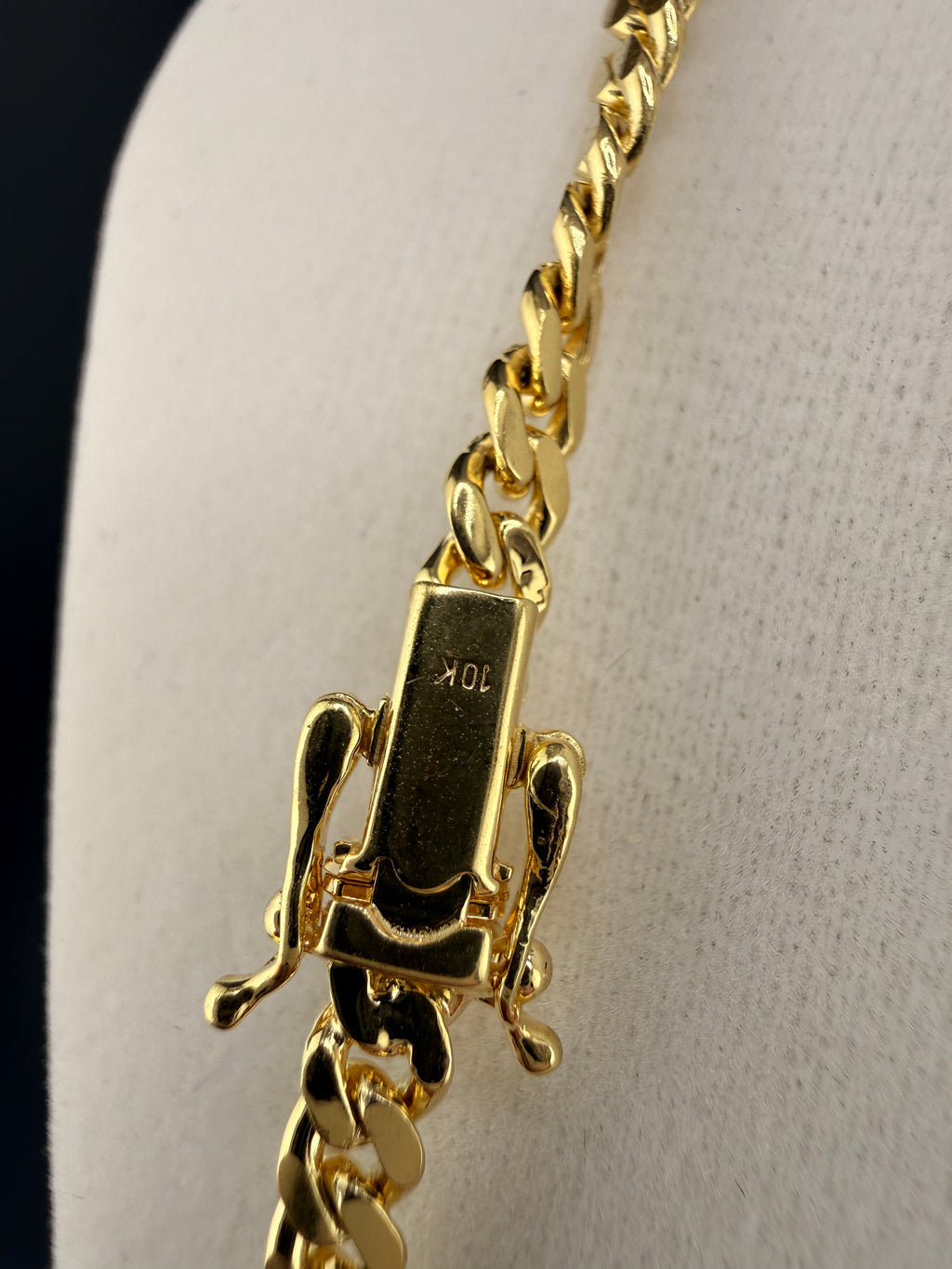 10K Solid Gold Cuban Link Chain Necklace – 4mm 24” | 26 Gram Real Gold Cuban Chain