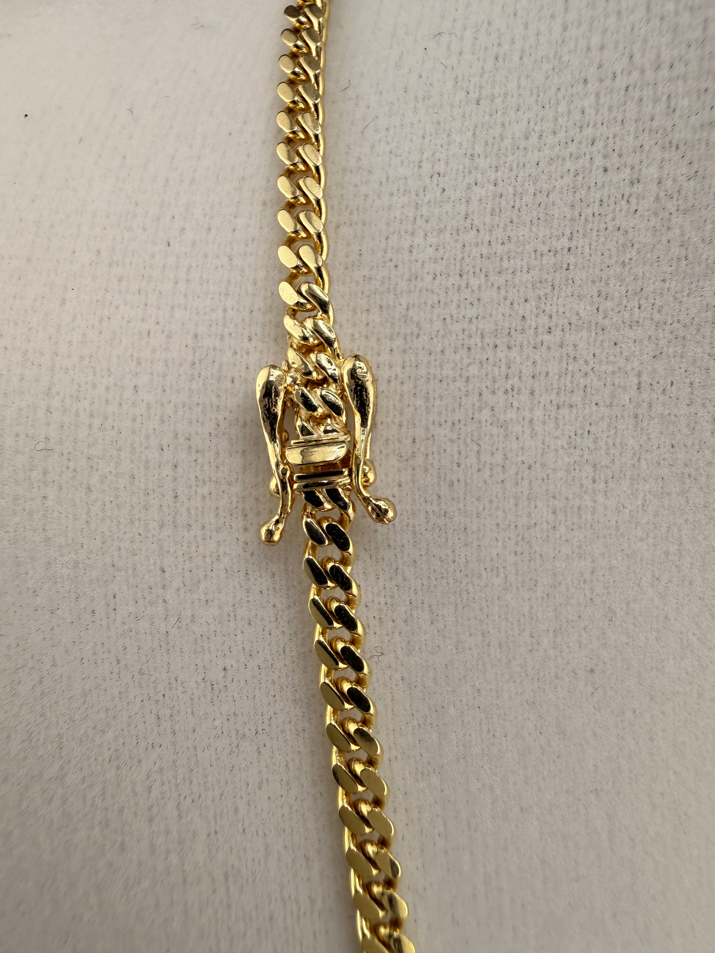 10K Gold 3mm Cuban Link Chain Necklace – 22 Inch Solid Gold Cuban Chain (14.6g) | Wholesale Price