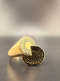 10K Gold Greek Key Women’s Ring – 2.8g Solid Gold Designer Band (Size 9) | Retail $1540 – Wholesale $481