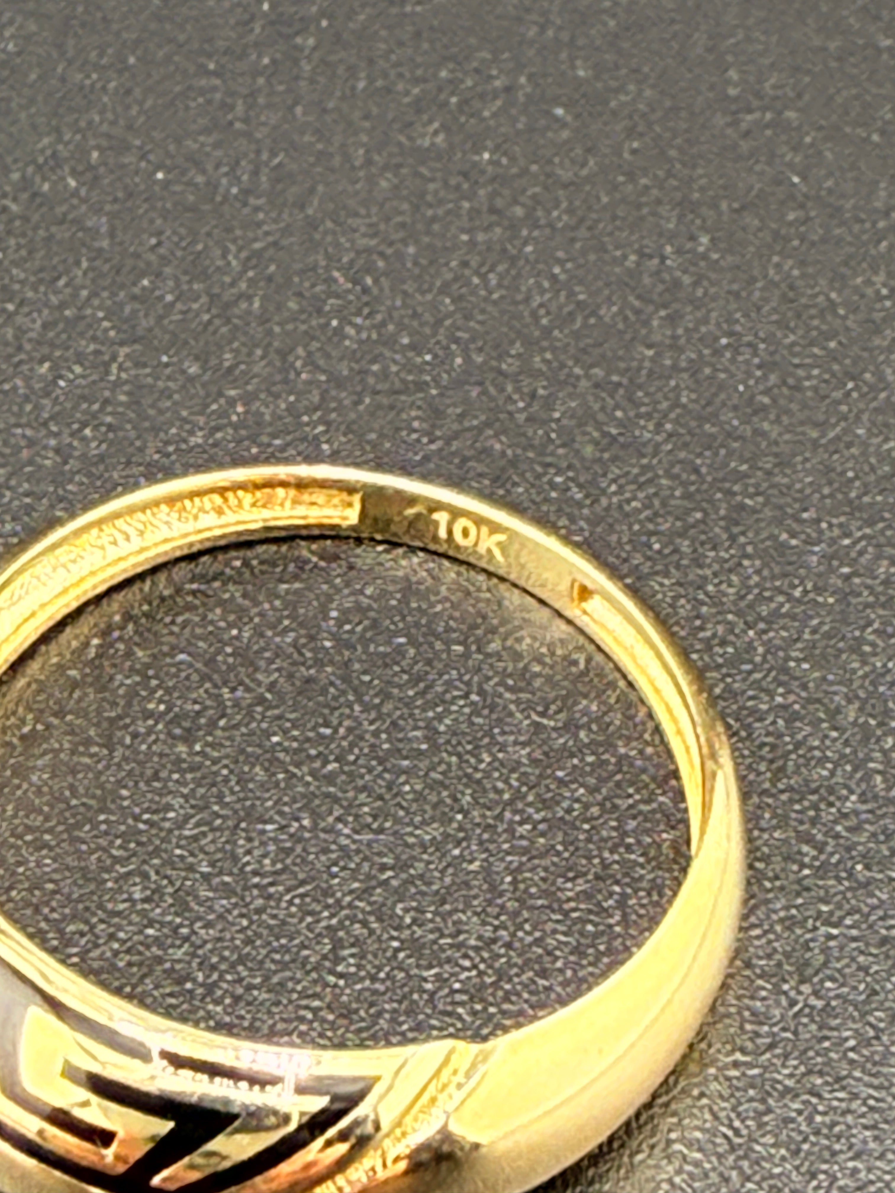 10K Gold Greek Style Women’s Ring – Size 9 | 2.8g Solid Gold Designer Ring | Wholesale Price Jewelry