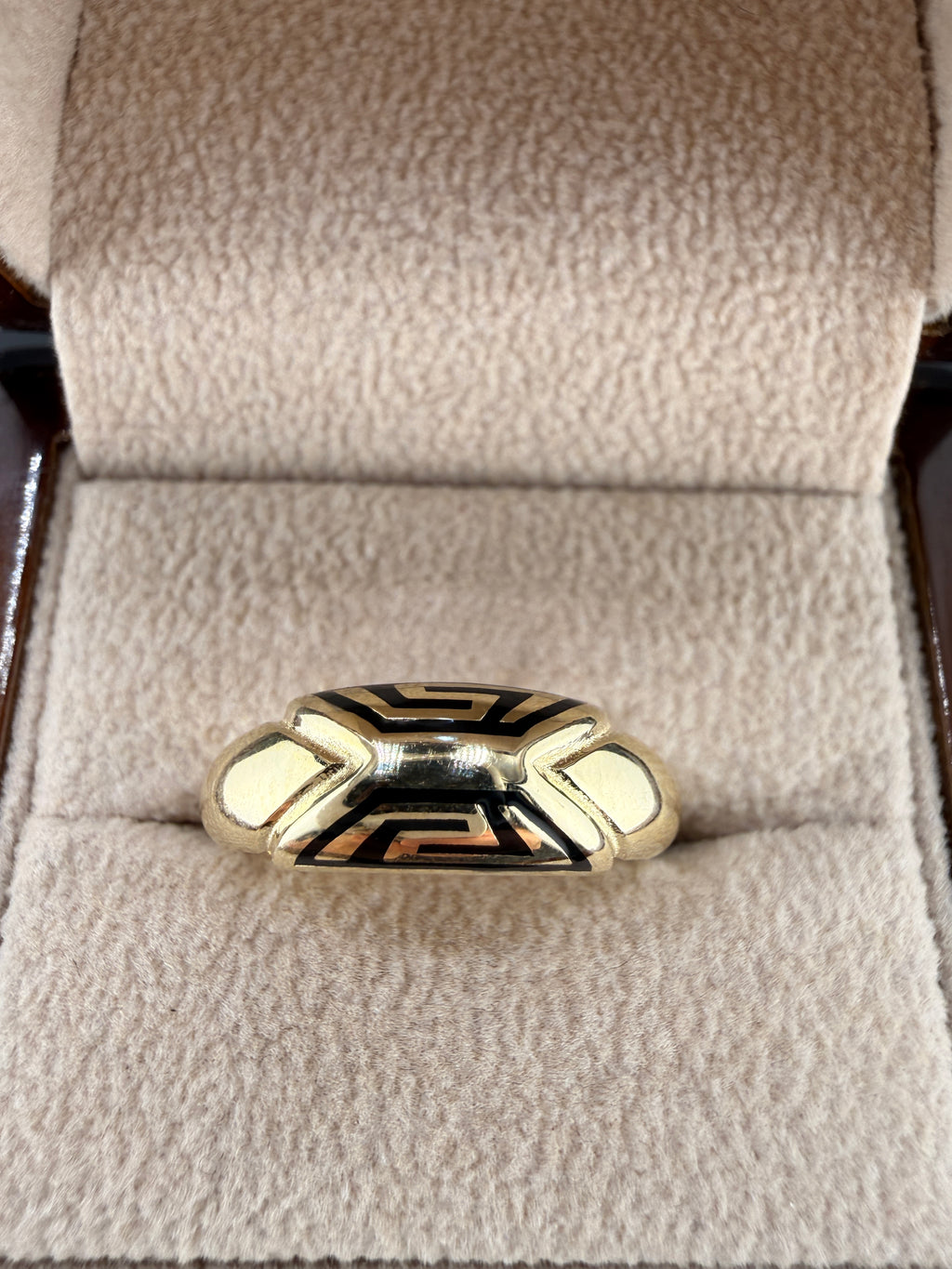 10K Gold Greek Style Women’s Ring – Size 9 | 2.8g Solid Gold Designer Ring | Wholesale Price Jewelry