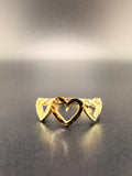10K Gold 3 Heart Women’s Ring – Size 7 | 1.6g Solid Gold Love Ring | Jewelry Connect