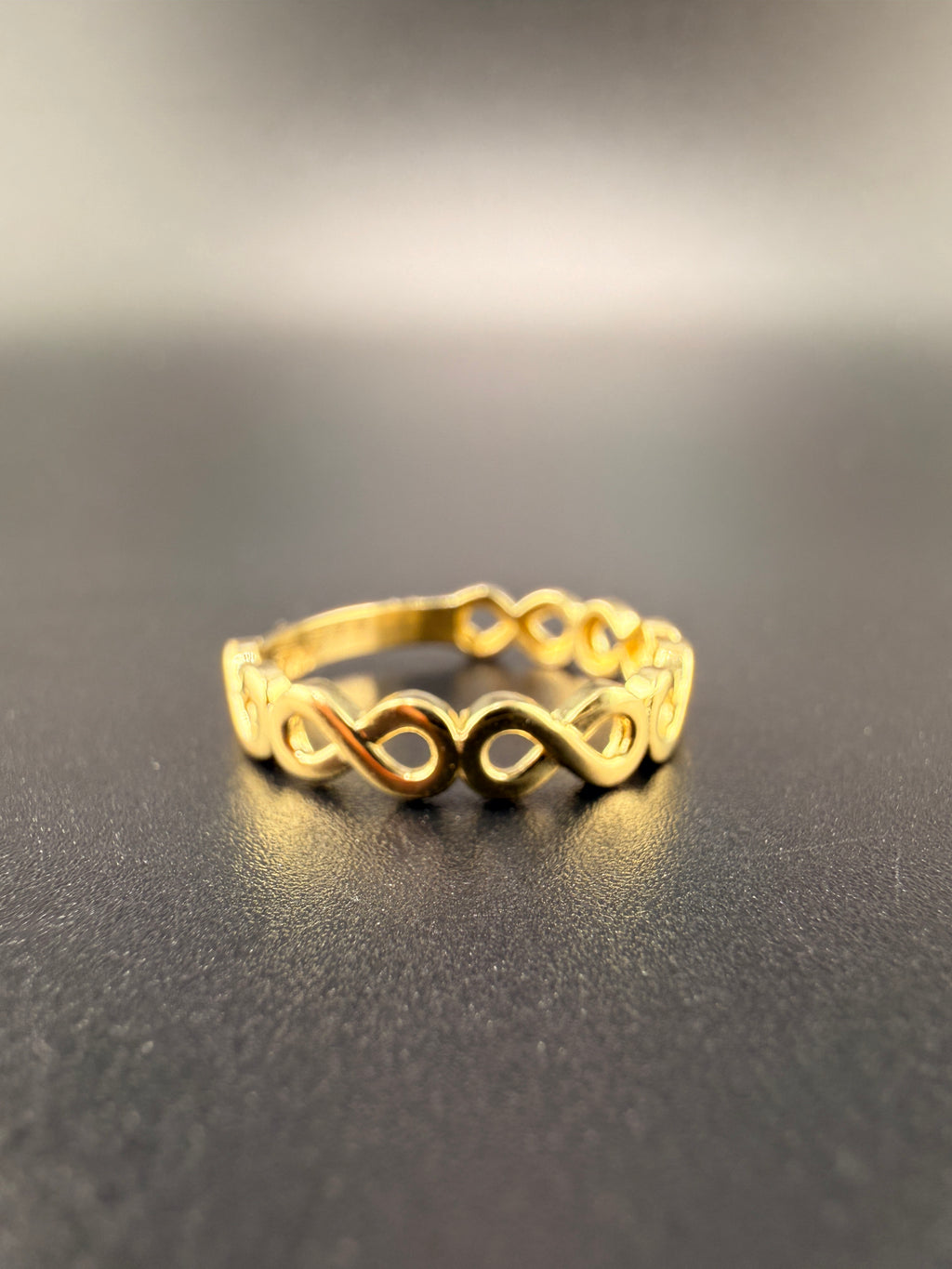 10K Gold Infinity Ring for Women – 1.6g Minimalist Love Symbol Ring Size 6.5 | Jewelry Connect