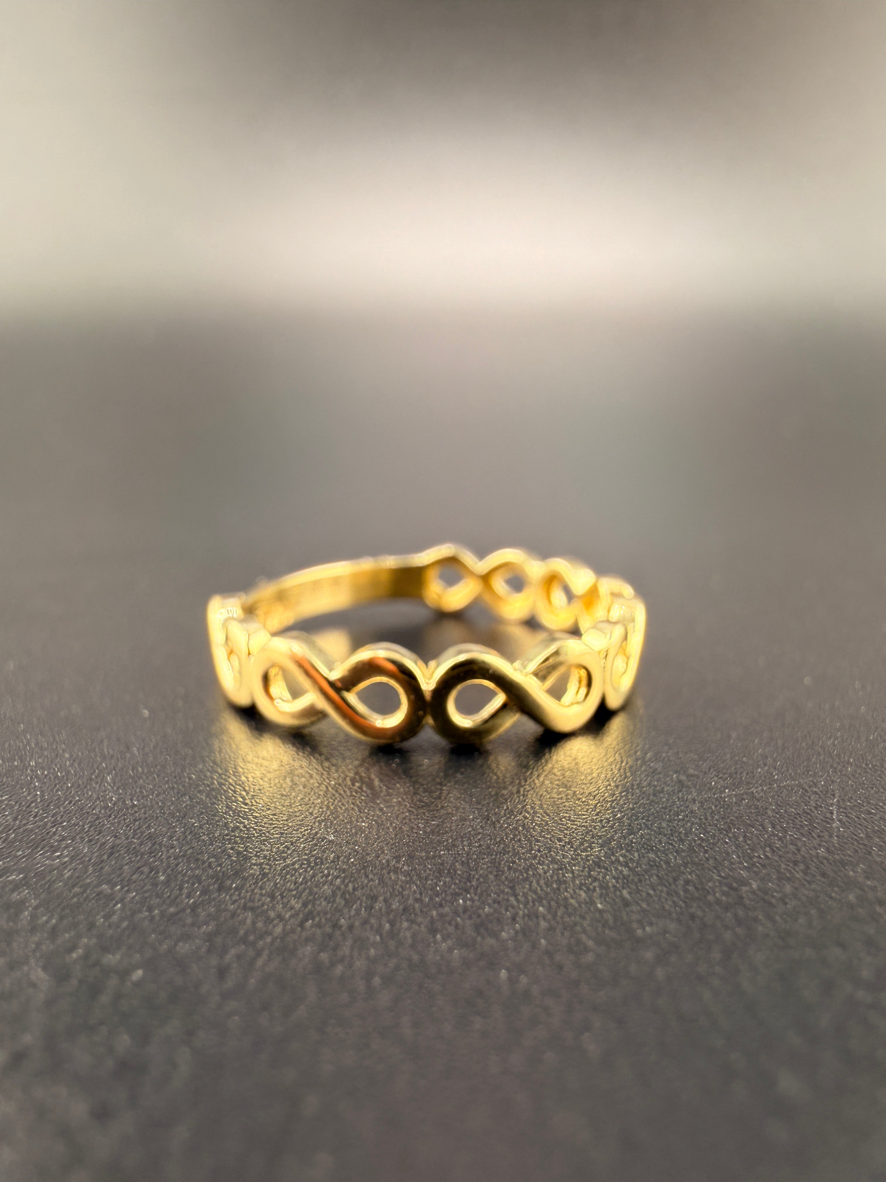 10K Gold Infinity Ring for Women – 1.6g Minimalist Love Symbol Ring Size 6.5 | Jewelry Connect