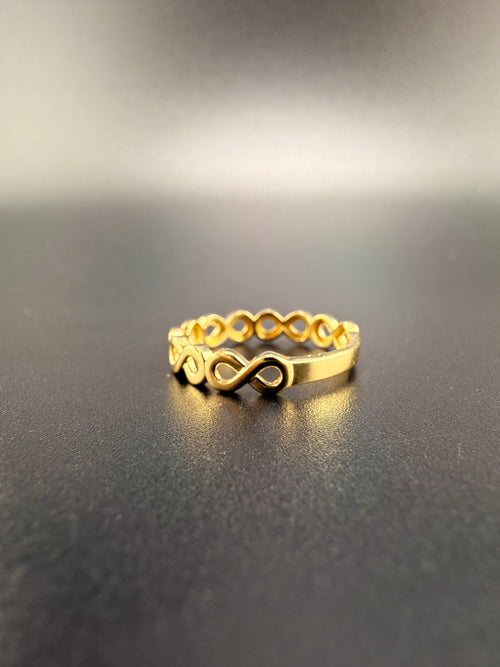 10K Gold Infinity Ring for Women – 1.6g Minimalist Love Symbol Ring Size 6.5 | Jewelry Connect
